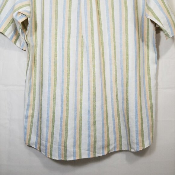 Jos A Bank Travelers Collection 100% linen striped - Picture 6 of 8